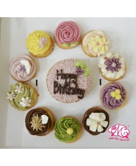 雜錦1大10小Cupcake禮盒(hb)